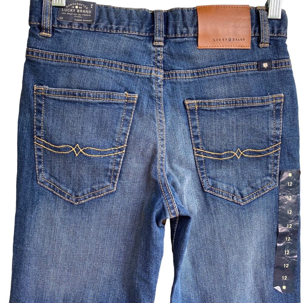Lucky Brand Yorba Linda Girl Classic Straight Blue Jeans Sz 12 Med Wash NWT $42 - Picture 3 of 16